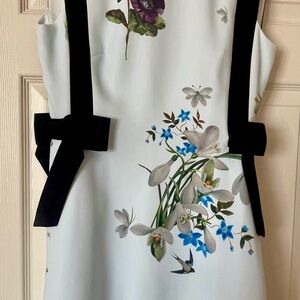 Ted Baker Blue Floral Dress Sleeveless